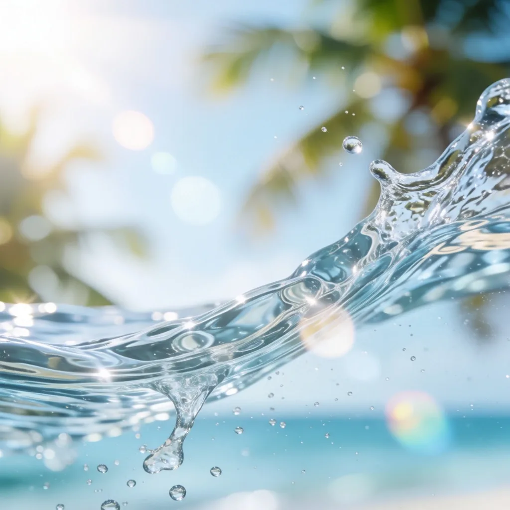 Gota de agua sobre superficie de cristal